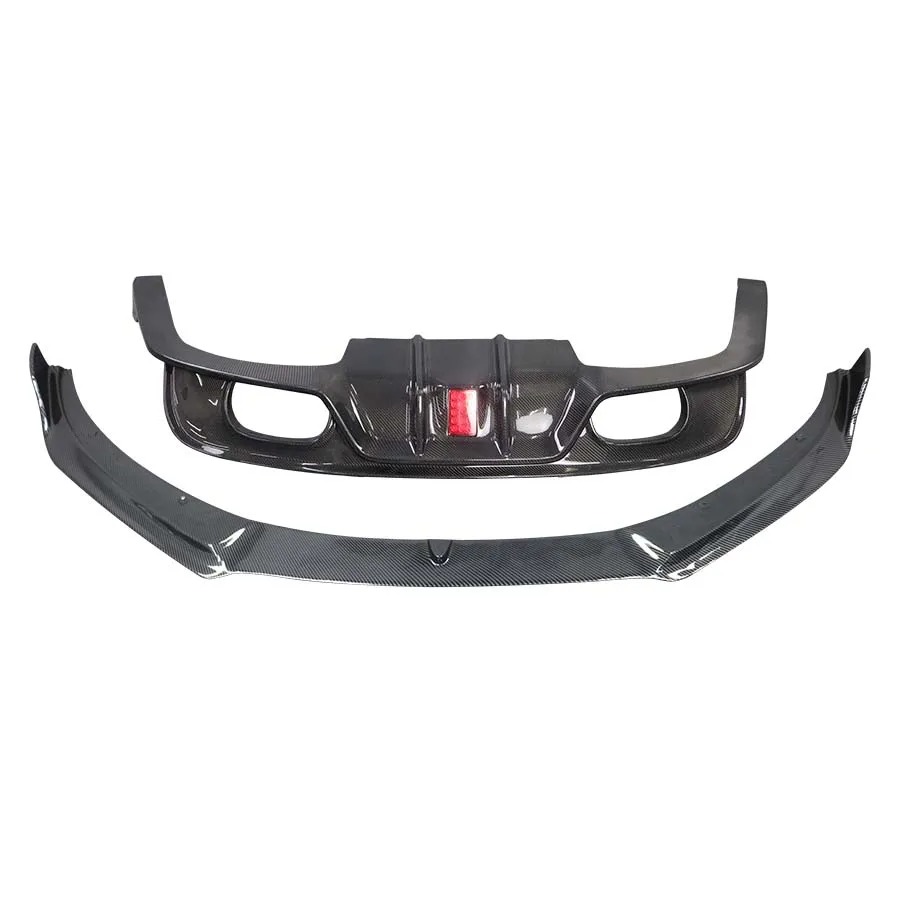 2015-2019 for XE Wet Vacuum Carbon Fiber Body Kits Front Lip Bumper Exhaust Cut-Outs Rear Diffuser Bolt-On Auto Parts